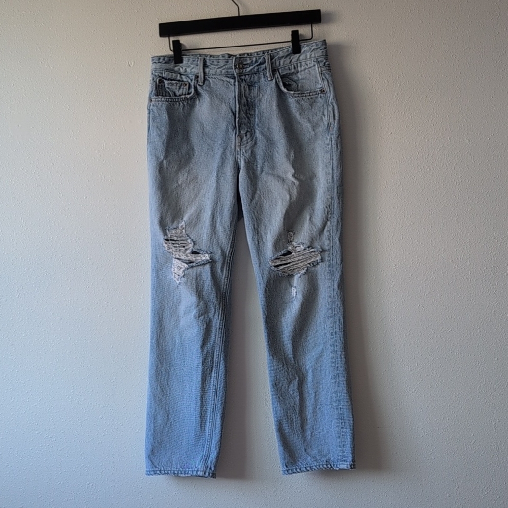 GRLFRND Kiera High Rise Straight Leg Jean Vintage Wash